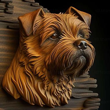 3D модель Собака бордер терєр (STL)